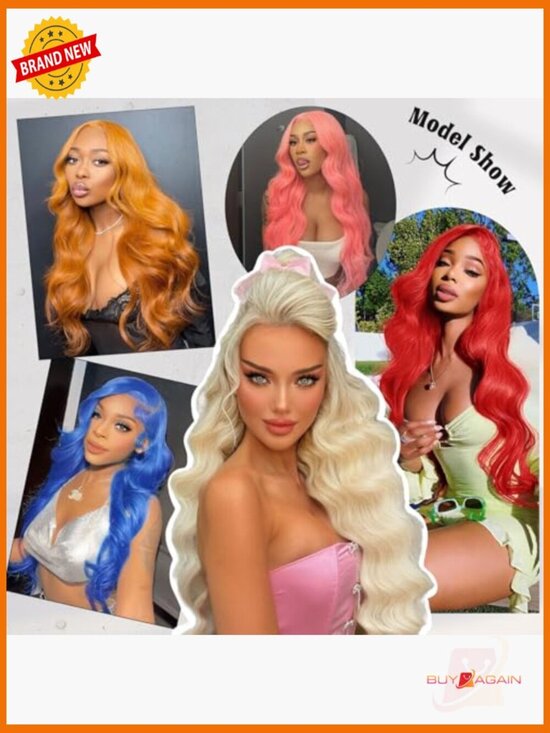 200 Density 13x6 Lace Front Wig Human Hair Body Wave Pre Plucked 30 Inch main image 4